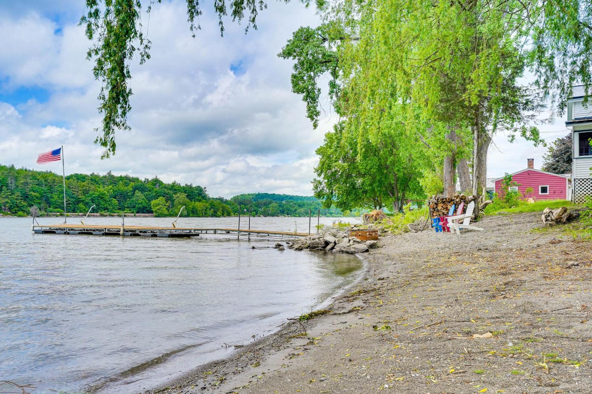 Waterfront Home On Lake Champlain With Dock And Kayaks Orwell Экстерьер фото