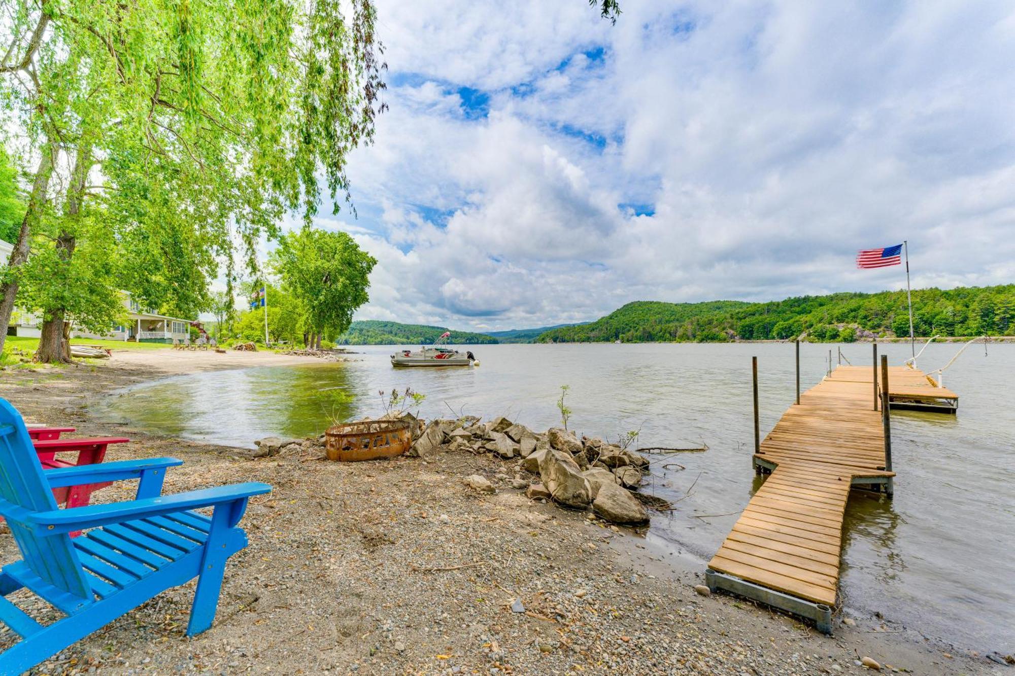 Waterfront Home On Lake Champlain With Dock And Kayaks Orwell Экстерьер фото